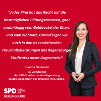 Statement von Claudia Neumaier, Co-Vorsitzende SPD-Stadtverband Regensburg